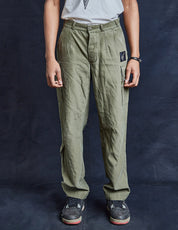 Olive Khaki Cargo Trousers