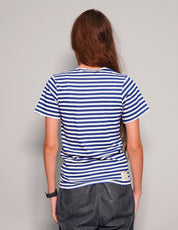 Women's Vintage Blue Striped T-Shirt | Stuart Trevor