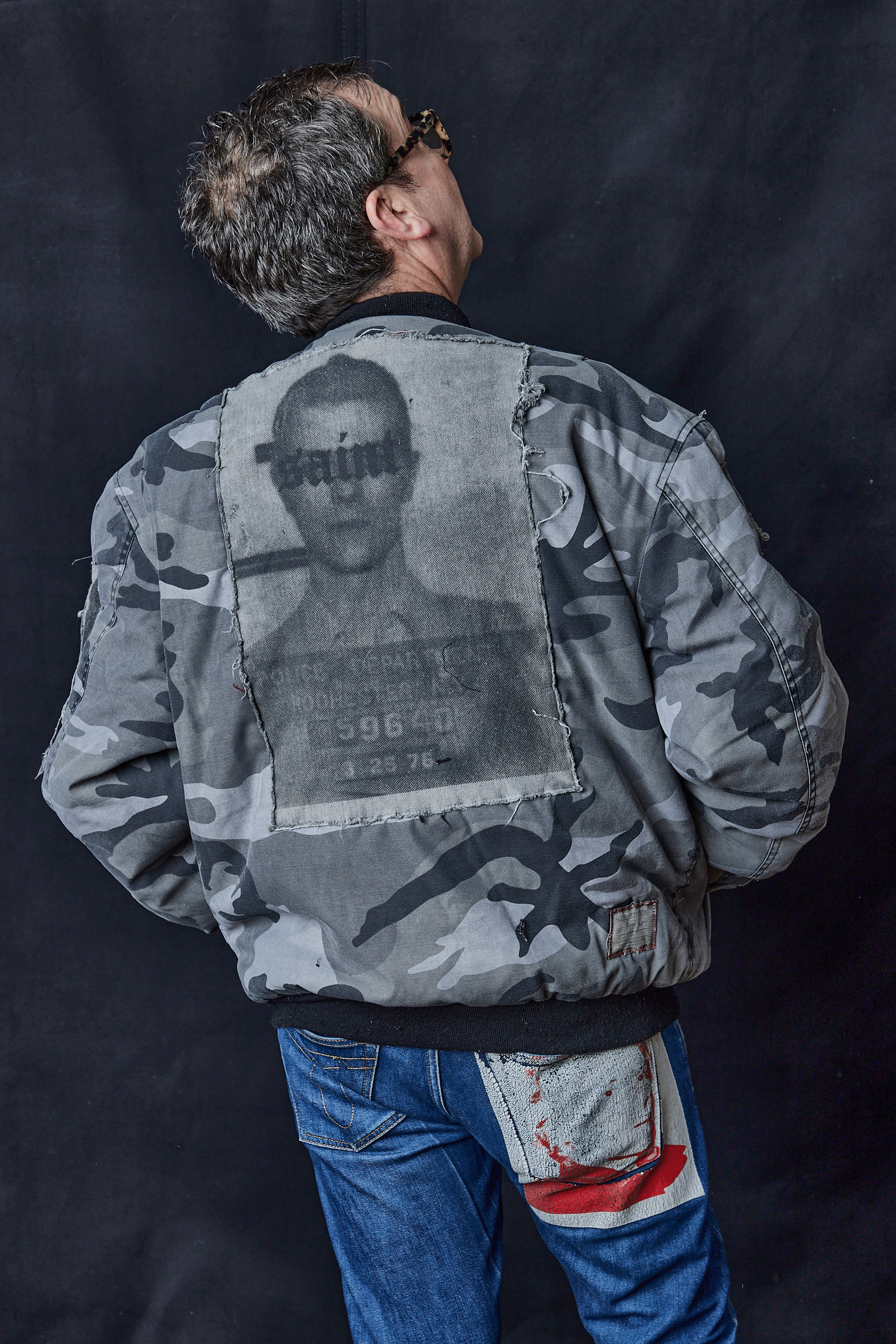 Grey camo bomber jacket outlet