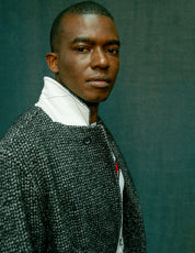 IMMORTAL Silverstone Frock Coat - Grey & White
