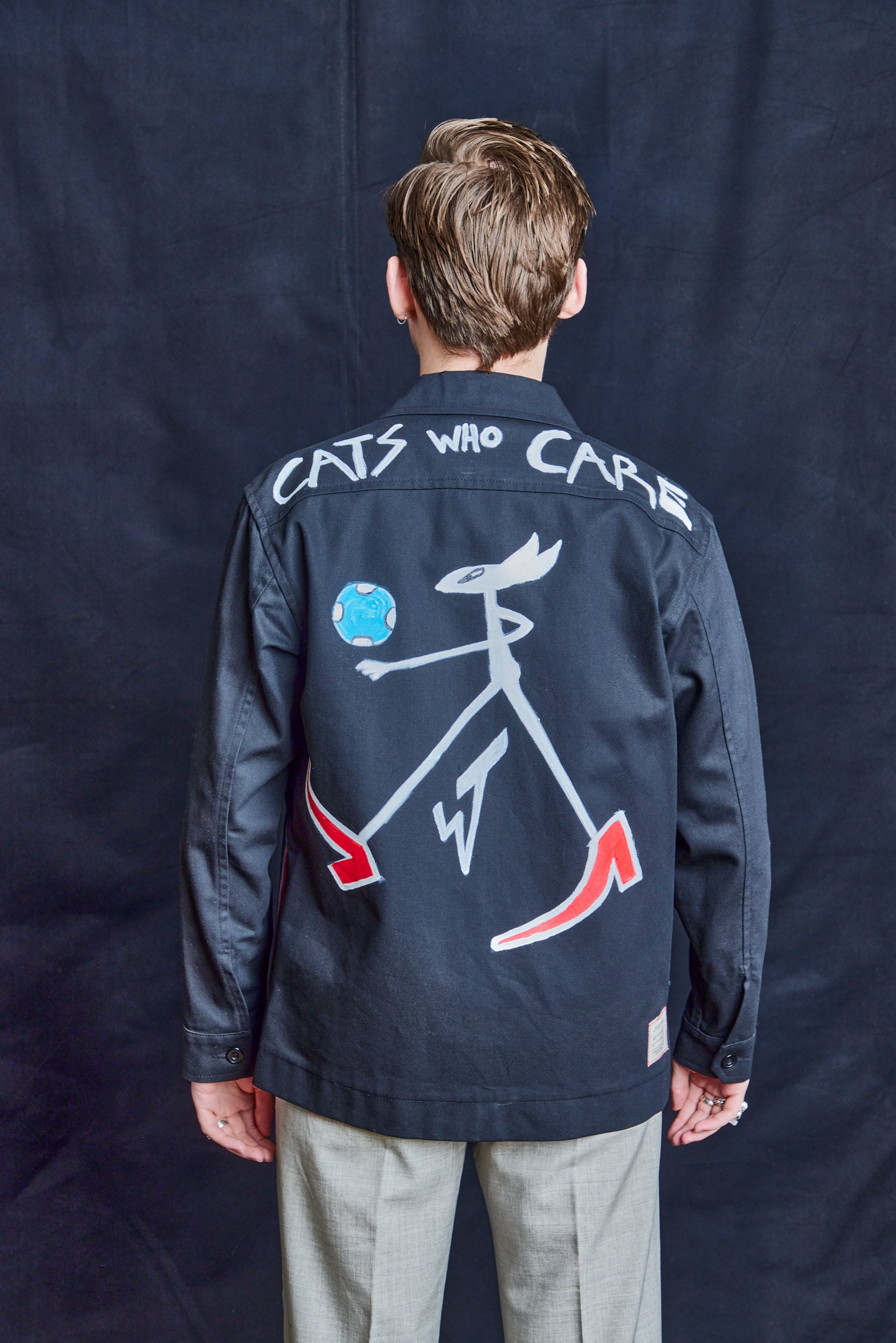 Cats Who Care Workshirt in Navy