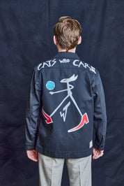 Cats Who Care Workshirt in Navy