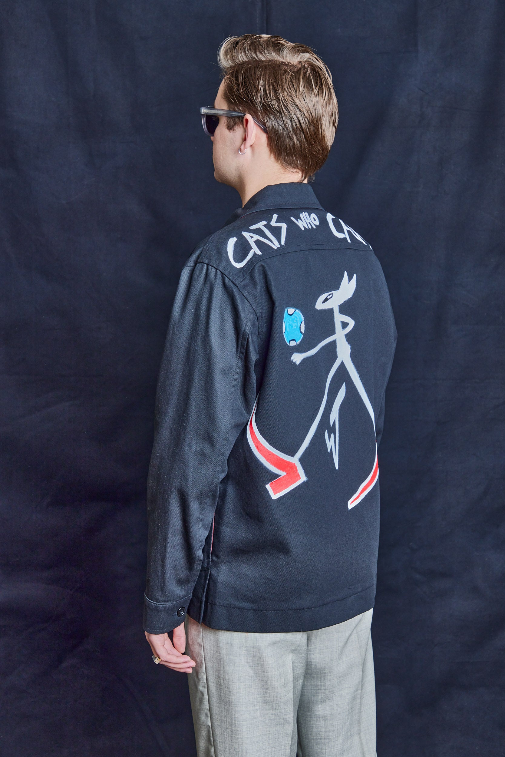 Cats Who Care Workshirt in Navy