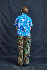 Lei Blue Hawaiian Shirt