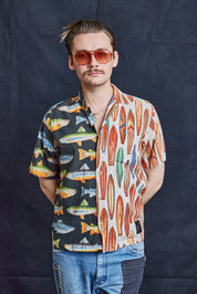 50/50 Hawaiian Shirt - Boards and Bass