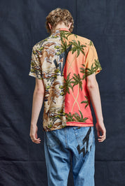 50/50 Hawaiian Shirt - Camo Palms