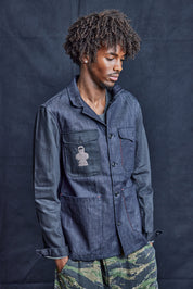 IMMORTAL – Jeansjacke mit Brustaufdruck