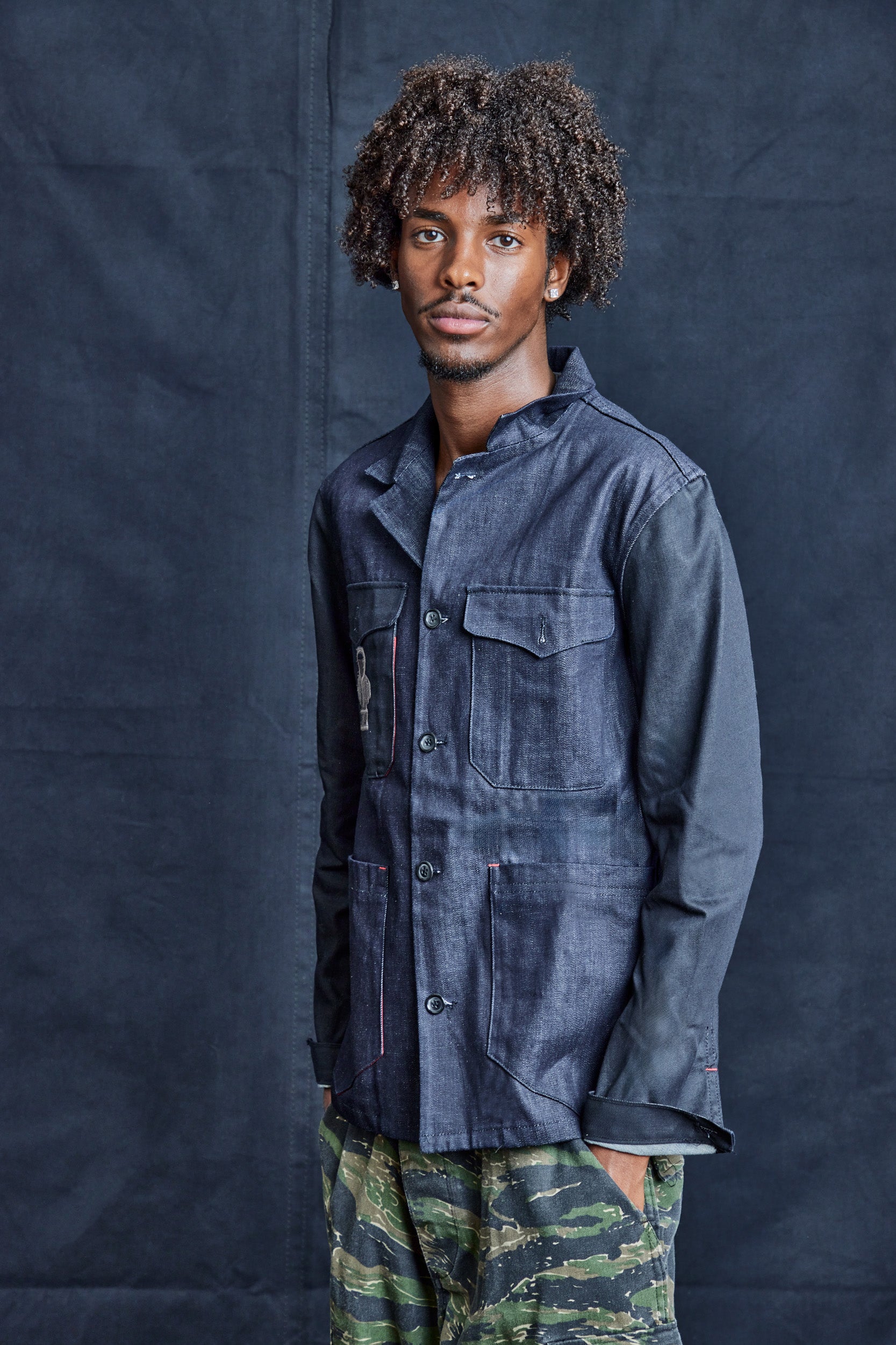 IMMORTAL – Jeansjacke mit Brustaufdruck