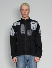 Patched Harrington Jacket