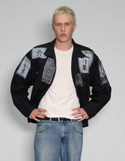 Patched Harrington Jacket