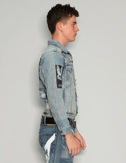Vintage Patched Denim Jacket