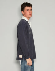 Men's Vintage Ralph Lauren Polo Shirt Embroidered in Navy | Stuart Trevor