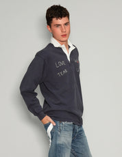 Men's Vintage Ralph Lauren Polo Shirt Embroidered in Navy | Stuart Trevor