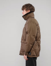Pufferjacke mit Kunstfellkragen - Größe M