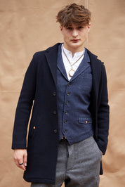 Immortal Hawthorn and White Bouclé Tweed Waistcoat