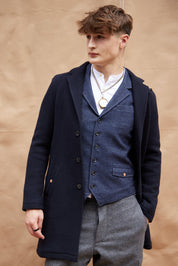 Immortal Hawthorn and White Bouclé Tweed Waistcoat