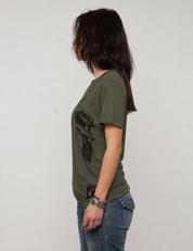 Crossed Pistols Crew Neck Tee in Green