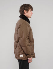 Pufferjacke mit Kunstfellkragen - Größe M