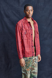 Red Check Wool Workshirt