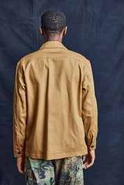 Cotton Workshirt In Mustard