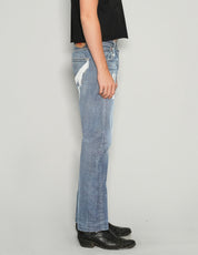 'Love Will Tear Us Apart' Jeans in Light Blue