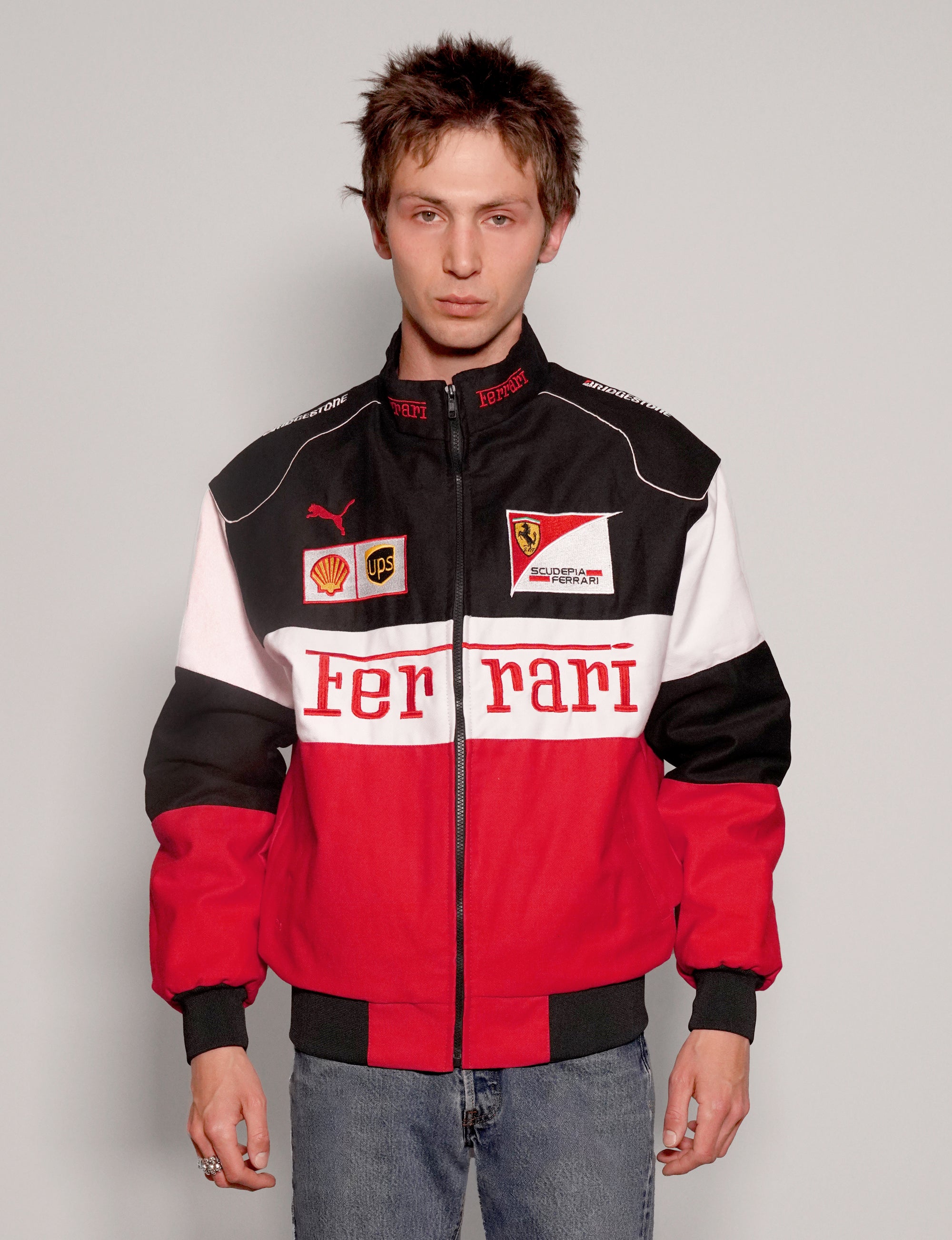 Black Ferrari Racing Jacket