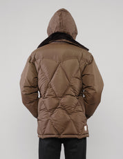 Pufferjacke mit Kunstfellkragen - Größe M