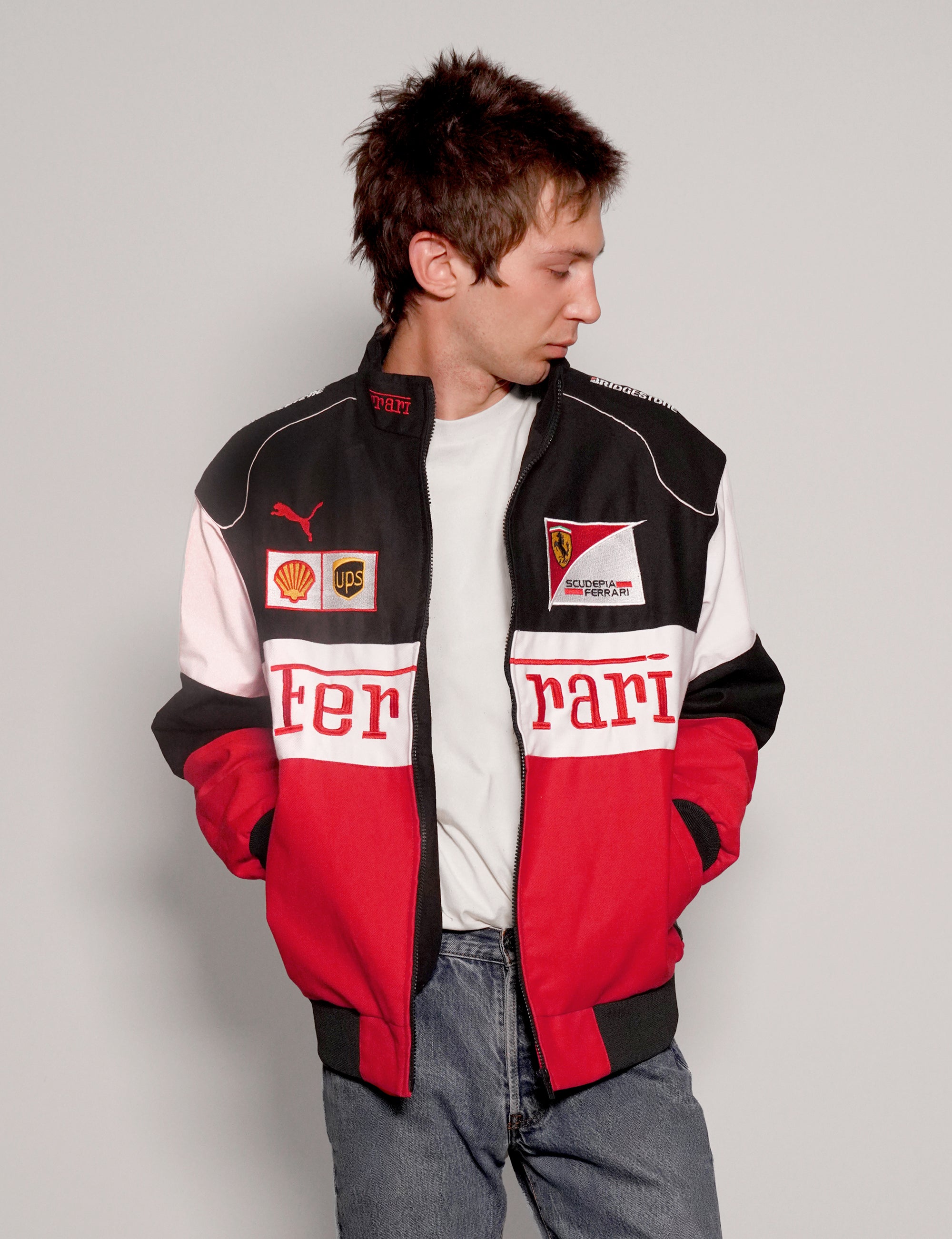 Black Ferrari Racing Jacket