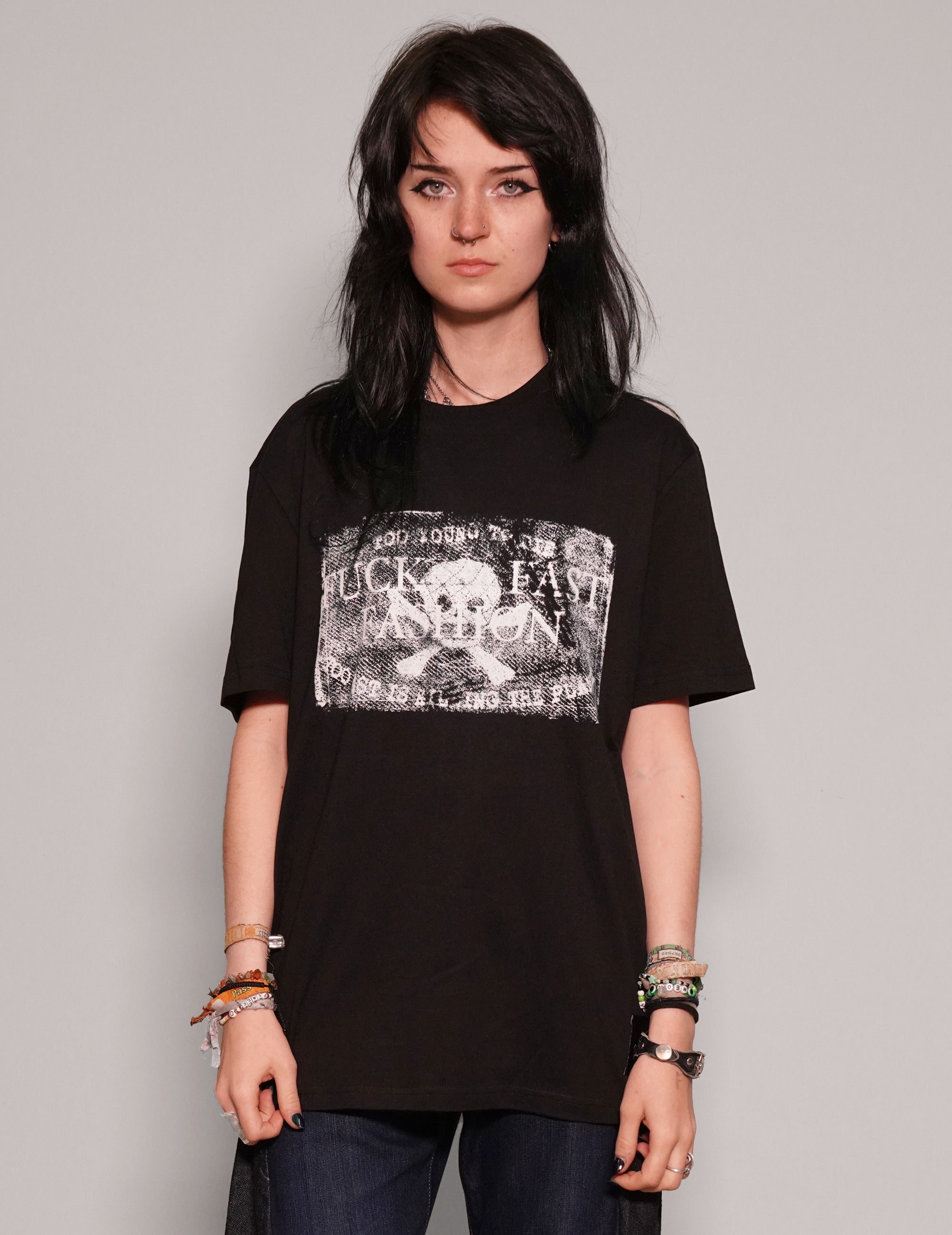 F*ck Fast Fashion T-Shirt in Black