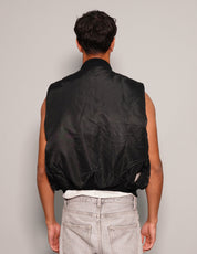 Bomber Gilet in Black