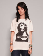 "Love Your Idols" T-Shirt in Ecru