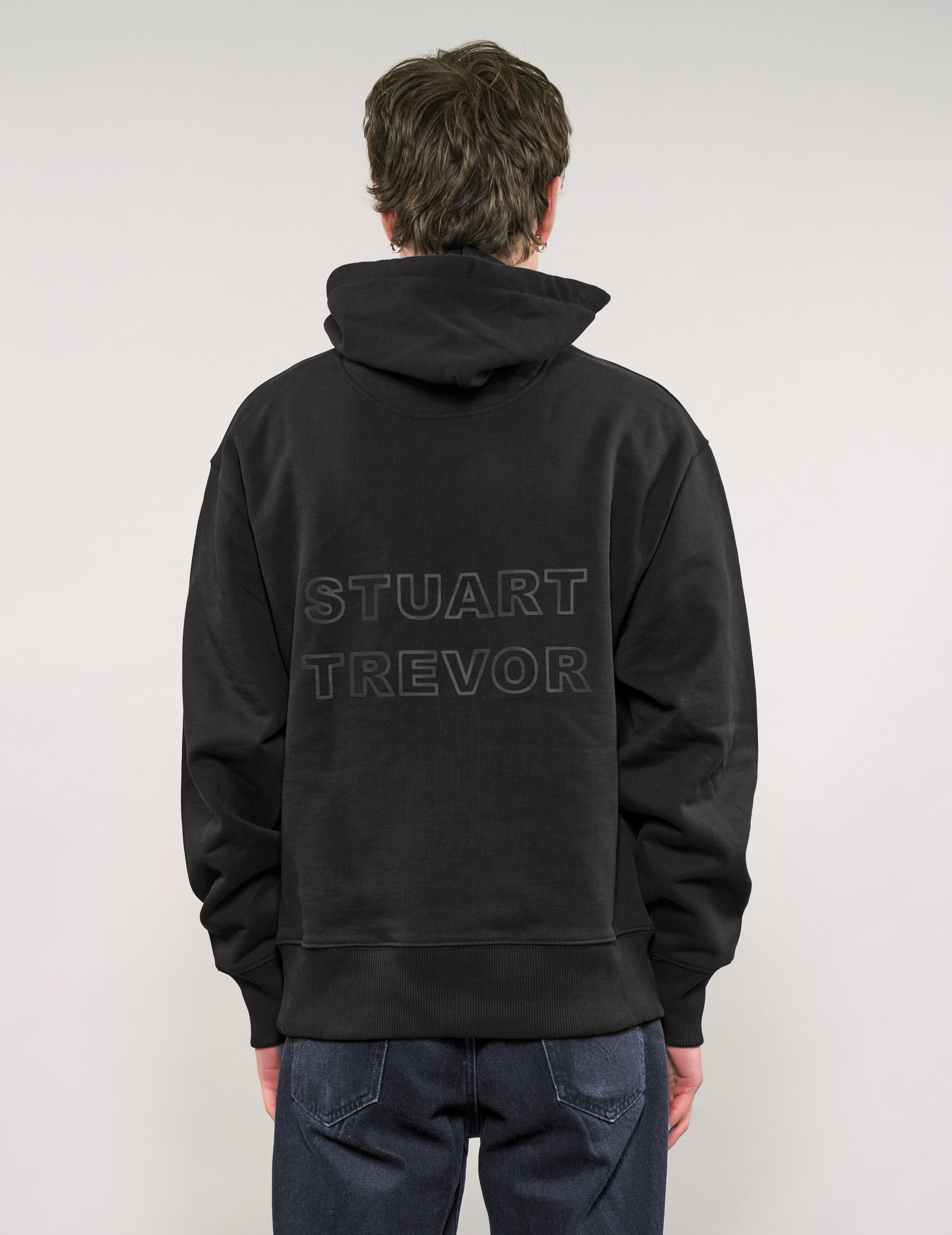 ST Hoodie in Black with Black Logo