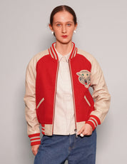IMMORTAL Varsity Bomber Jacket - Red
