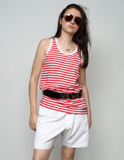 Vintage Marine T-Shirt mit blauen Streifen