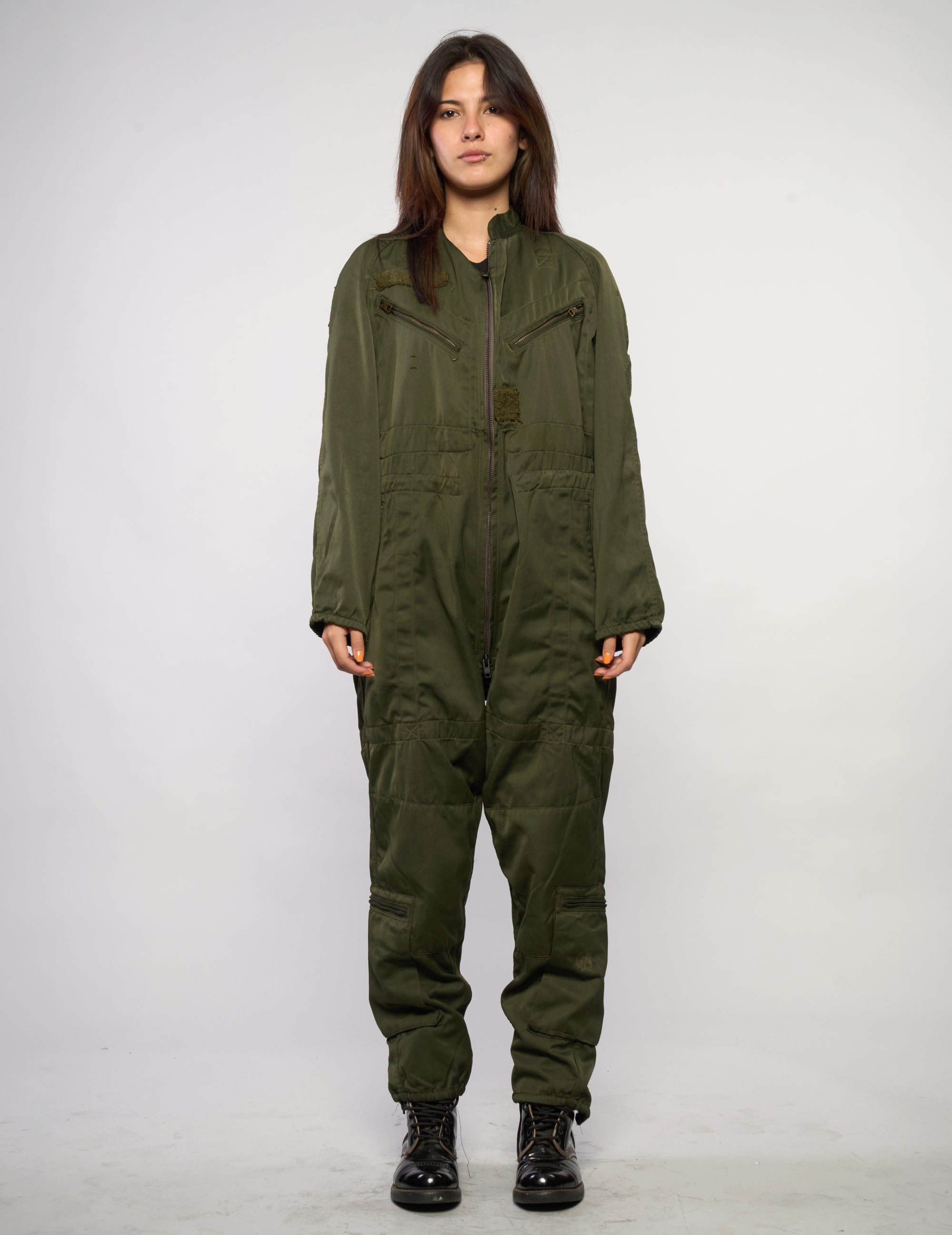 Vintage Luftwaffe Jumpsuit in Dark Olive
