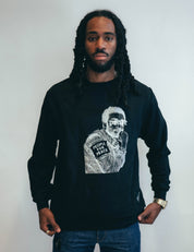 John Lennon inspired "Peace" Sweatshirt in Black