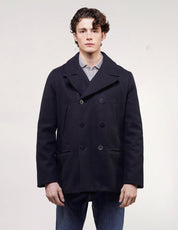 Vintage Wool Blend Double Breasted Peacoat