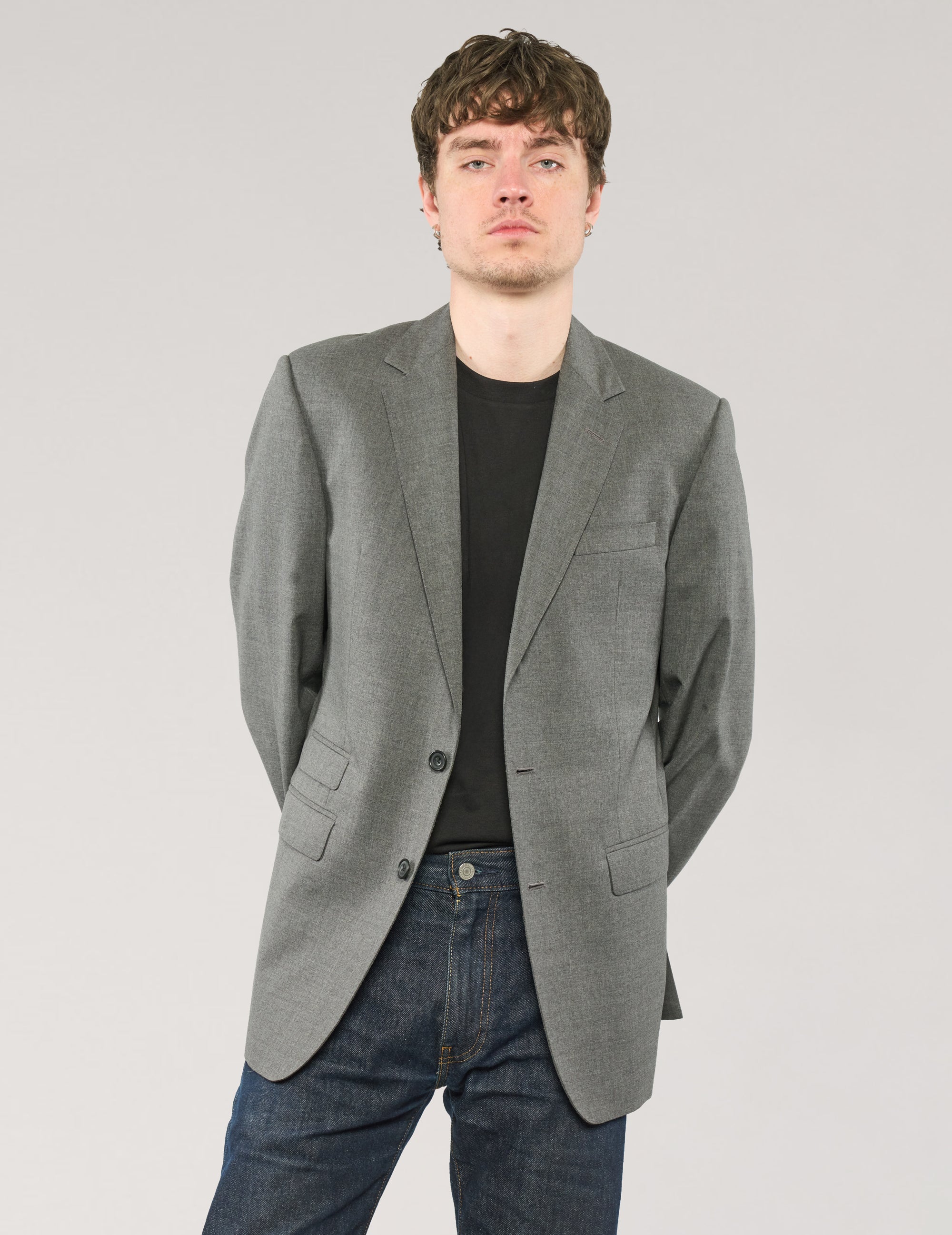 Vintage Suit Jacket in Grey