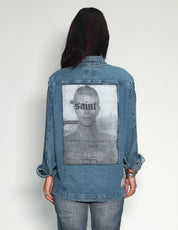 Denim Patched Shirt