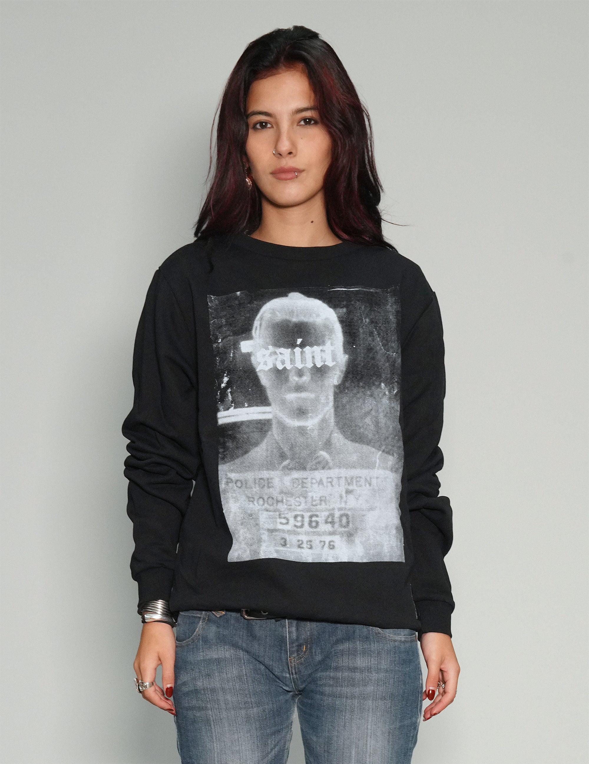 'Saint' Sweatshirt in Black