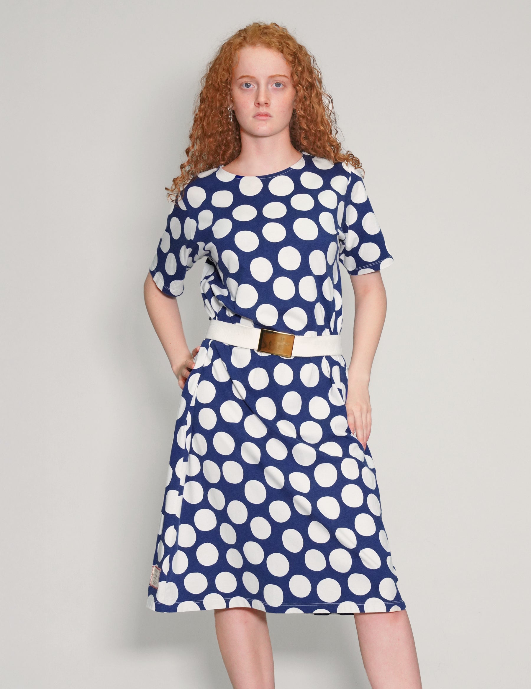 Spotted Cotton Dress