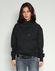 Women's Black Cotton Hoodie | Stuart Trevor