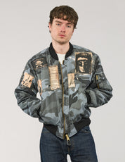 MA-1 Patched Bomber in Midnight Camo