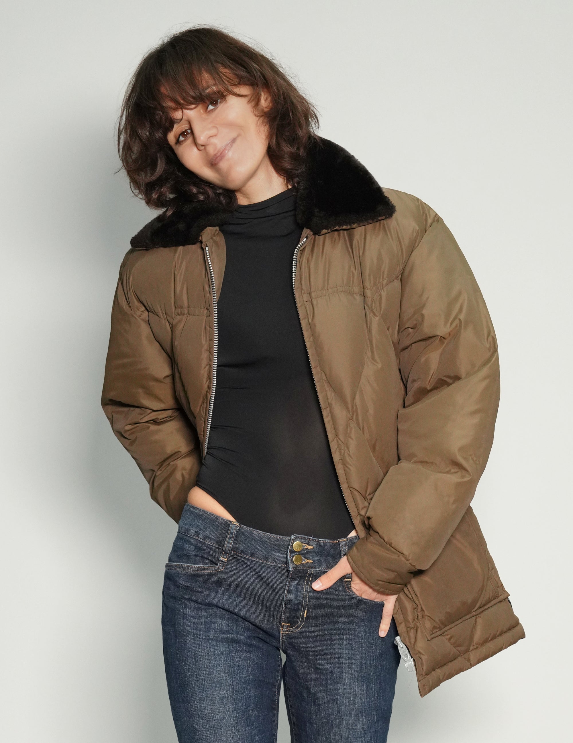 Fur Collar Puffer Jacket