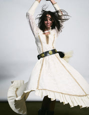 Women's Vintage Lace Hippy Maxi Dress | Stuart Trevor