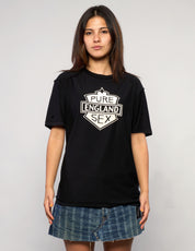 Pure S'x England Tee in Black
