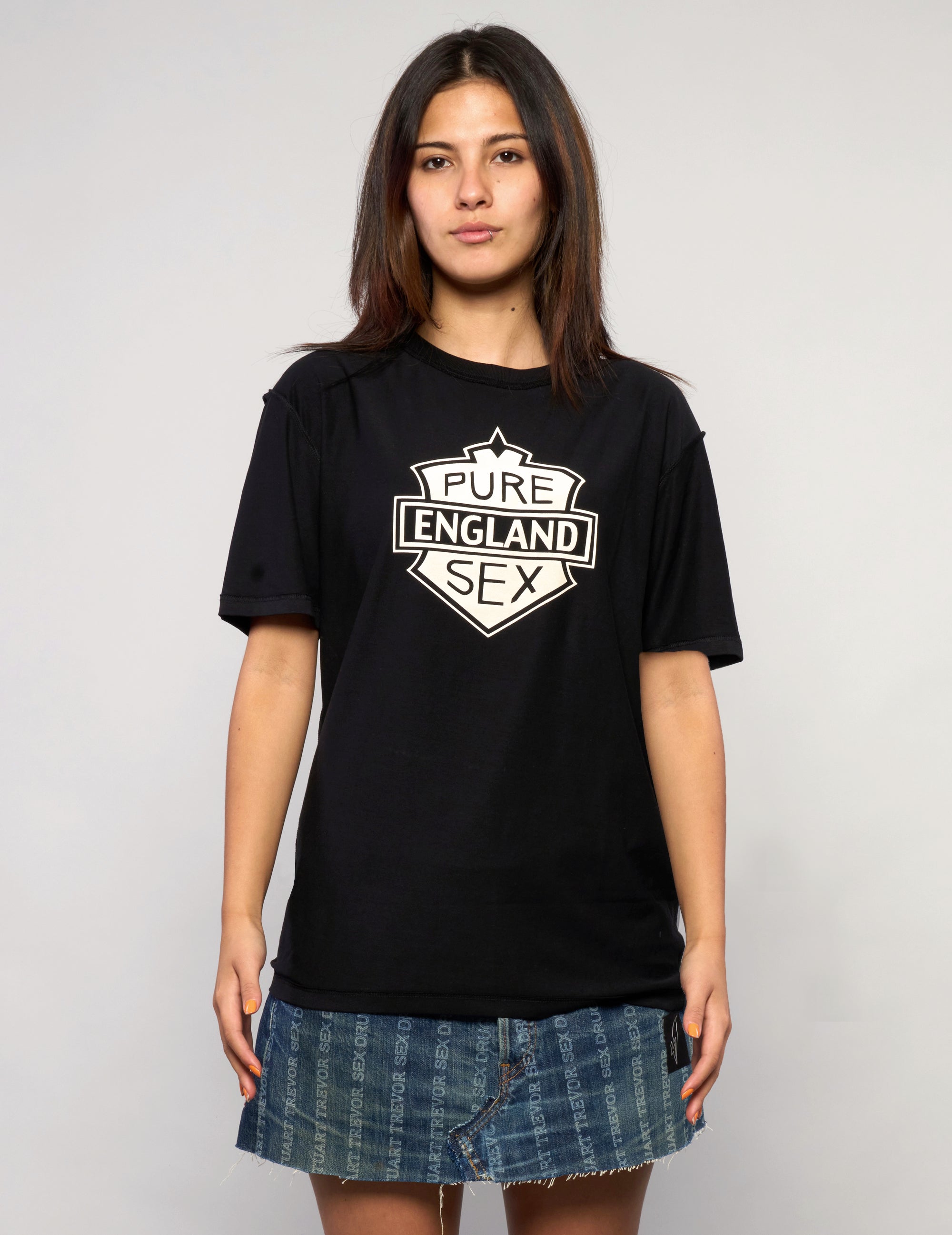 Pure S'x England Tee in Black