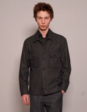 Cotton Workshirt in Dark Grey