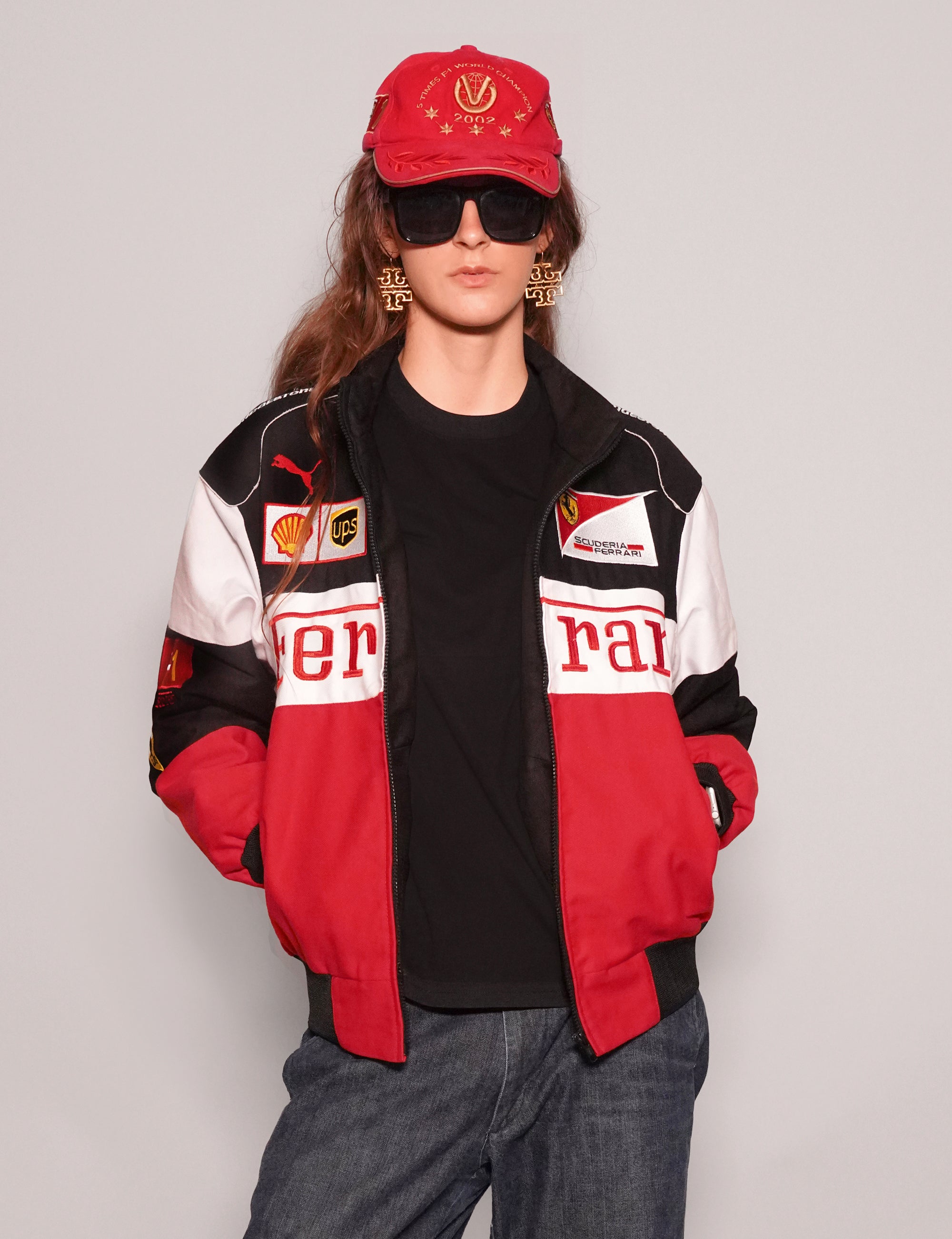 Black Ferrari Racing Jacket