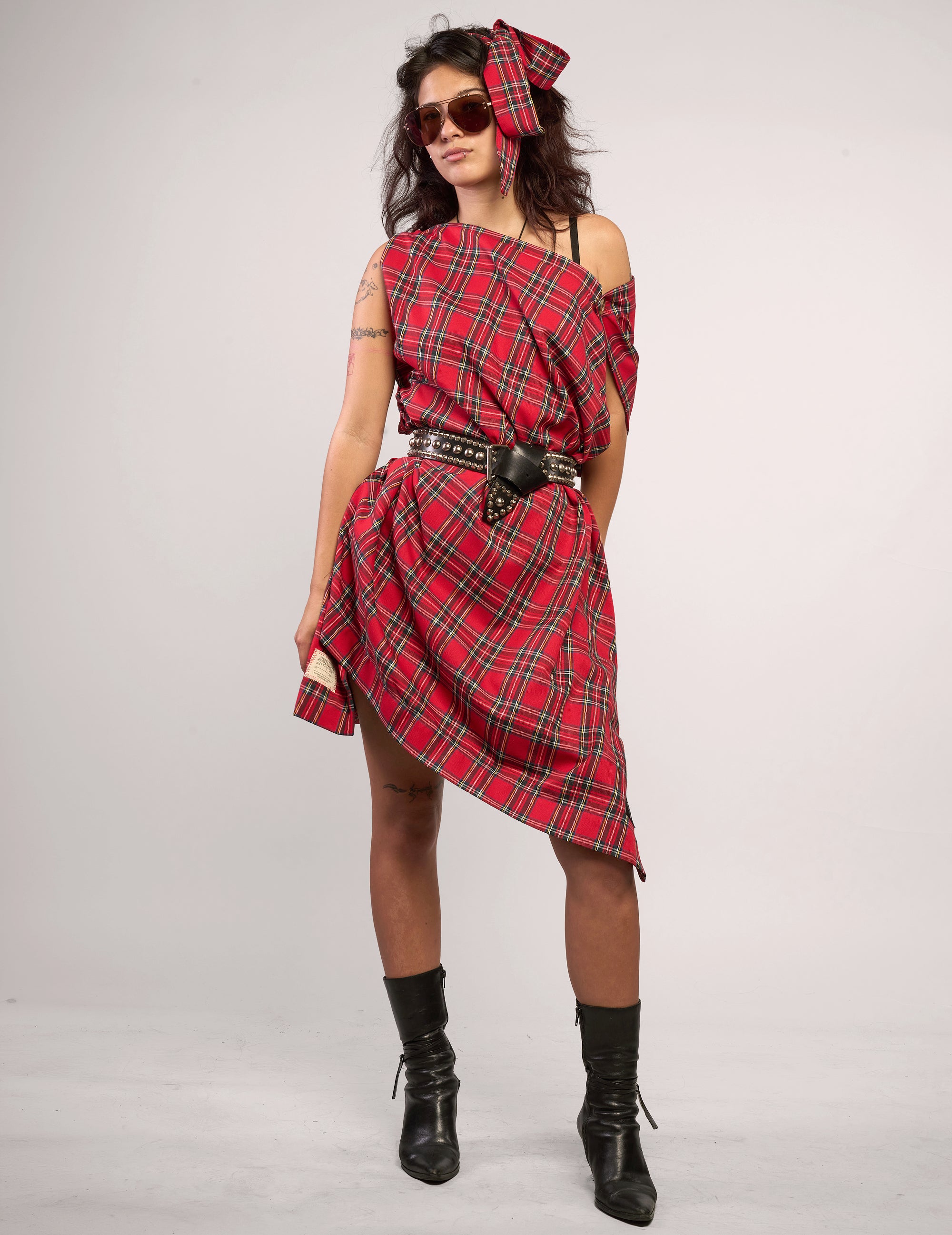 The Pirate Dress – Red Tartan